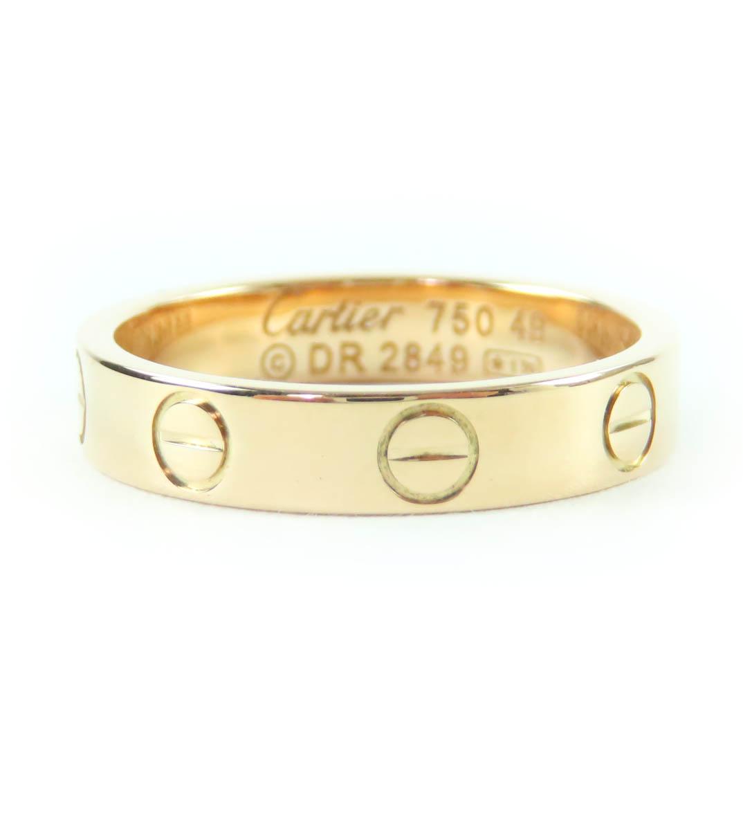 

Чудова каблучка Cartier LOVE Маленька Рожеве золото 18K Жіноча DR2849 Вживана