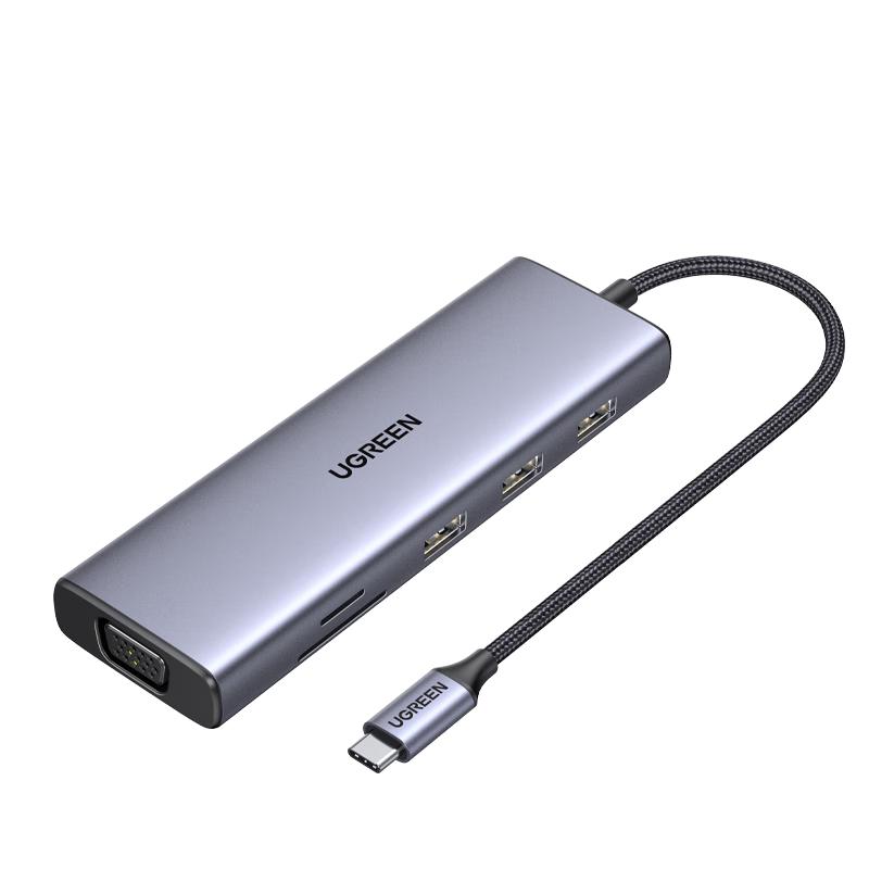 Ugreen Многопортовый USB-хаб и док-станция Type-C