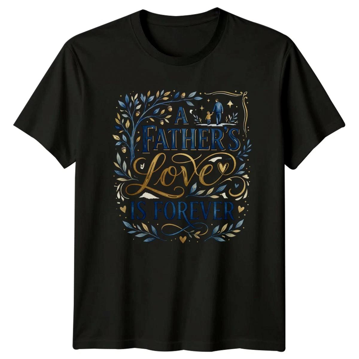 A Fathers Love Is Forever Mens T-Shirt Fatherhood Family Fathers Day Gift XXXL