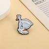 Registered Silly Goose Enamel Pins Cartoon Animal Stethoscope Brooch Lapel Badges Cute Nurse Medical Jewelry Gift for Friends
