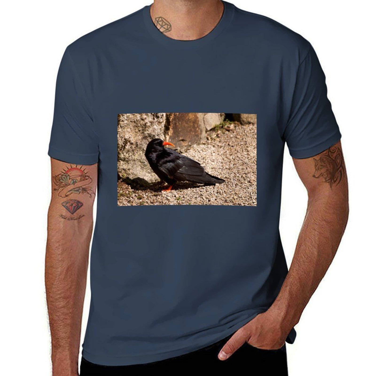 Cornish Chough Tshirt Novelty Graphic Tee Shirt S