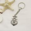 Personalized Retro Pirate Ship & Anchor Rotating Keychain Pendant
