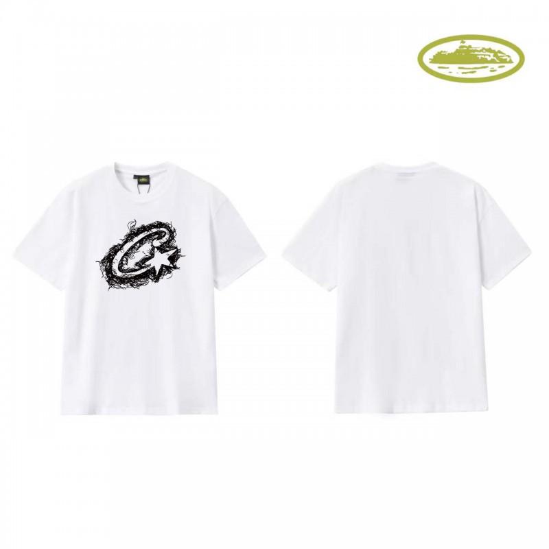 CORT Alcatraz Basic Short Sleeve T-Shirt Phantom Letter Print Couple Streetwear Teens