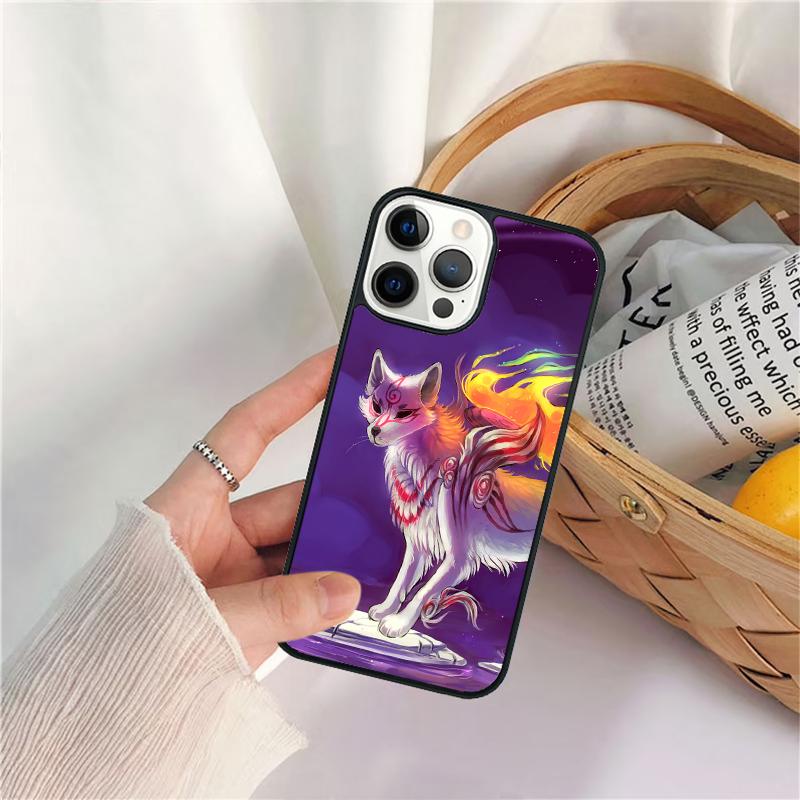 Kitsune Fox Art Celular Mobile Smartphone Cases For iPhone 17 Air 16 15 14 12 13 11 Pro MAX Plus Coque Fundas