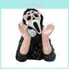 Schreeuw Gezicht Hars Beeldje Met Glow In The Dark Effect Voor Halloween En Vakantiecadeaus