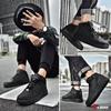 Black Shoes with Velcro Platform and Synthetic Perfect for and Stylish and Available in Plus Perfect for and Features Detail and Available in Size