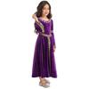 Costum de prințesă medievală pentru fete Costum renascentist Robe Rochie retro Rochie pentru Halloween Cosplay Dress Up
