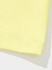 20TH HOLE Women'S Ribbed Tone-On-Tone Embroidered Short Sleeve Collared T-Shirt [Yellow]