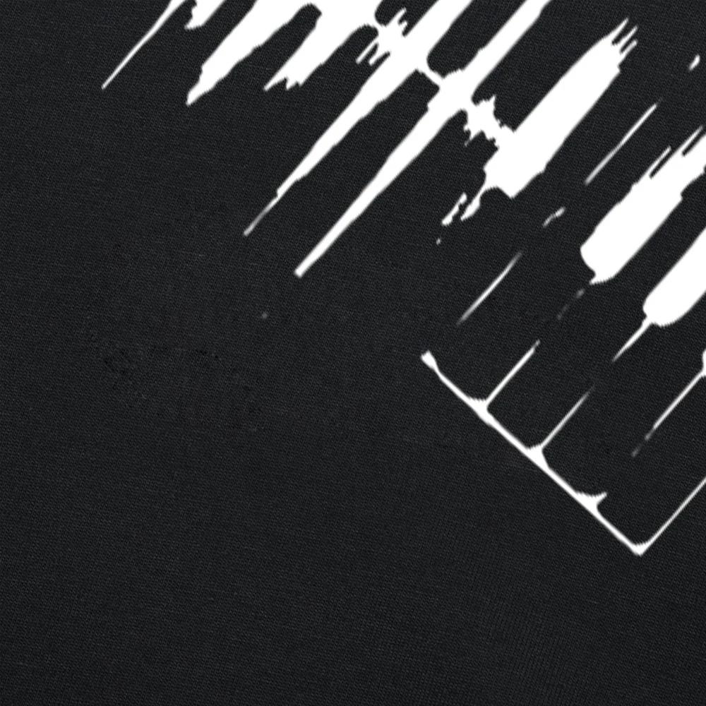 Piano Heartbeat T Shirt Men Male Summer Short Sleeve Thanksgiving Day Custom Team Music Evolution Pianist T-Shirts