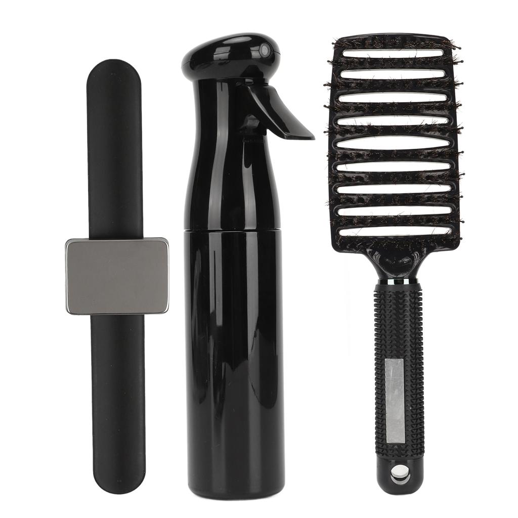 Detangling Curved Vent Brush Spray Bottle Hair Clip Pin Wristband Holder Beard Hair Styling Tool