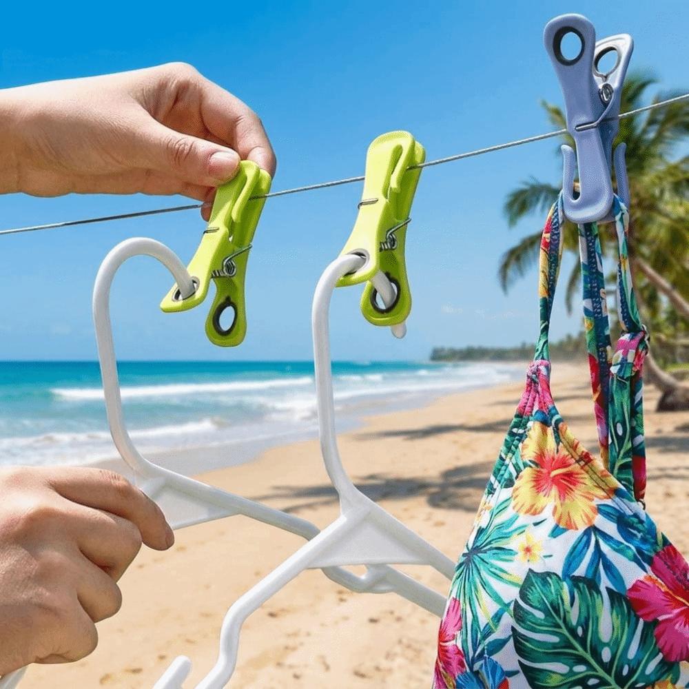 24PCS Strong Grip Windproof Clothespins Heavy-Duty Clothes Clip Durable Clothes Pegs  Drying Quilts