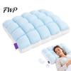 Waschbare Schlafzimmer Bettwäsche Kissen Mellow Puff Kühlende Wolke Kissen, Eis?Seiden gestepptes Gitterbett weich ergonomisch für Unterstützung Seiten- und Rückenschläfer,