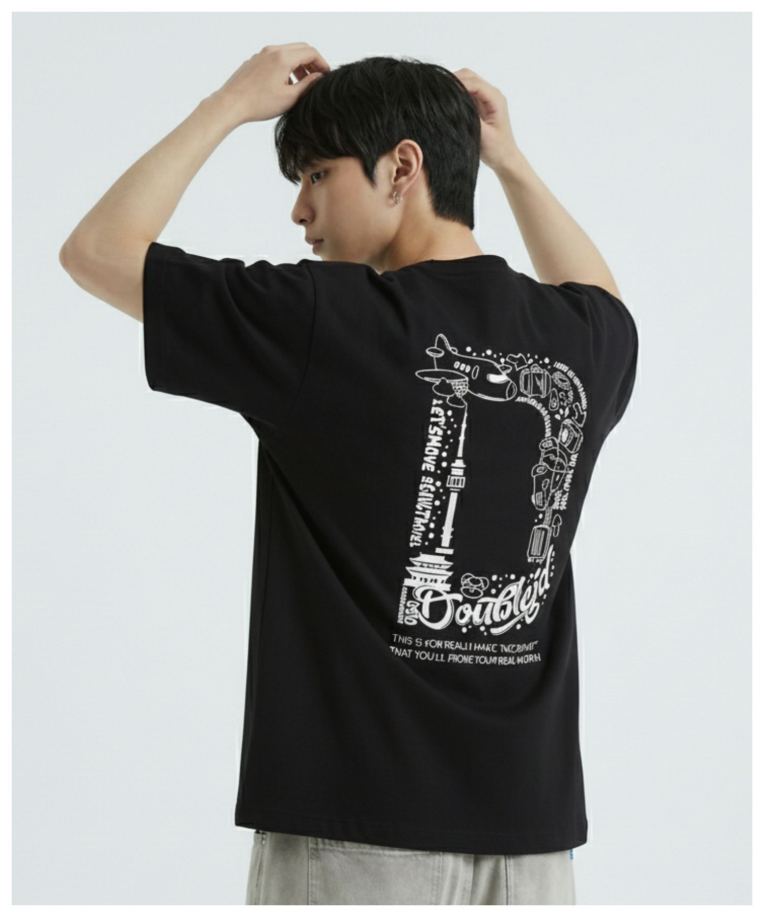 Double Jd Travel Short Sleeve Tee Gy/M