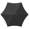 Garden Umbrella with Base 270 x 270 cm Polyester Rectangular