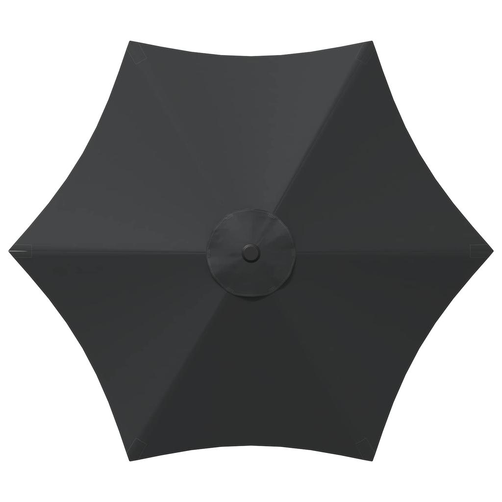 Garden Umbrella with Base 270 x 270 cm Polyester Rectangular