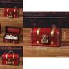 Wooden Privacy Storage Box With Lock For Jewelry And Keys For Bedroom And Living Room