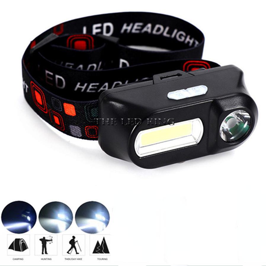 Led Headlamp XPE+COB Headlight Head Torch Flashlight Head Lamp For Outdoor Fishing Hunting