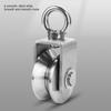Super-Silent Swivel Pulleys Wheel Roller Pulley Block 360Degree Rotation Excellent Durability Traction Wheels Roller