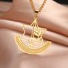 Dreamtimes Hebrew Star of David Necklaces Stainless Steel Hollow Hexagonal Star Necklace Box Chain Magen Je Chain Jewelry