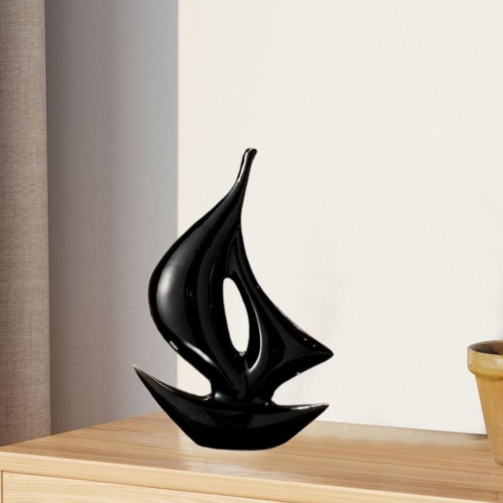 Segelboot-Dekor, moderne Skulptur, dekoratives Geburtstagsgeschenk, Schiffsstatue, Segelboot-Figur