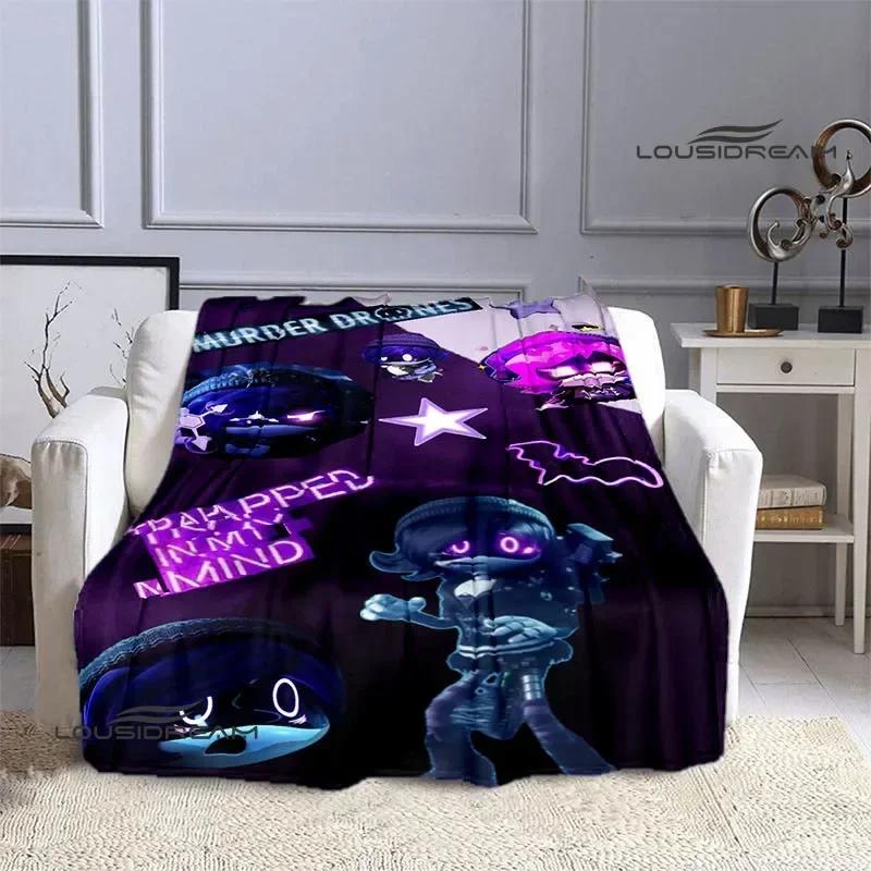 Murder-Drones Cartoon Printed blanket Flannel Warm blankets Soft and comfortable blanket bed linings cubre cama Birthday Gift