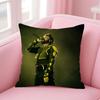 JJc ReyesS Rapper Cushion Cover Natural Linen Pillow Case DoubleSided Print Decorative Sofa Pillowcase Home Decor Gift