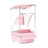 QX2E Detachable Parrots Feeder With Large Capacity Container Anti Spill Design Dispenser For Cockatiels Budgies
