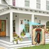 Vintage Tin Metal Wall Sign Retro Arrow Quiver Decor For Bar Garage Man Cave