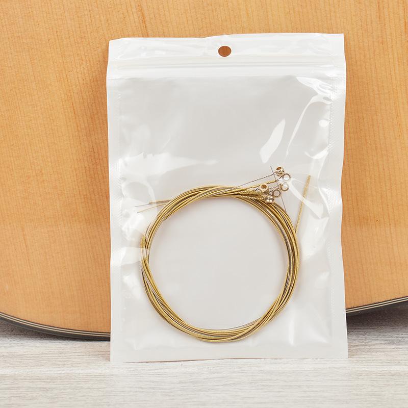 Folk Guitar 1-6 String Set, Brass And Red Copper Rust Resistant And Not Easily Broken, Independently Packaged String Accessories