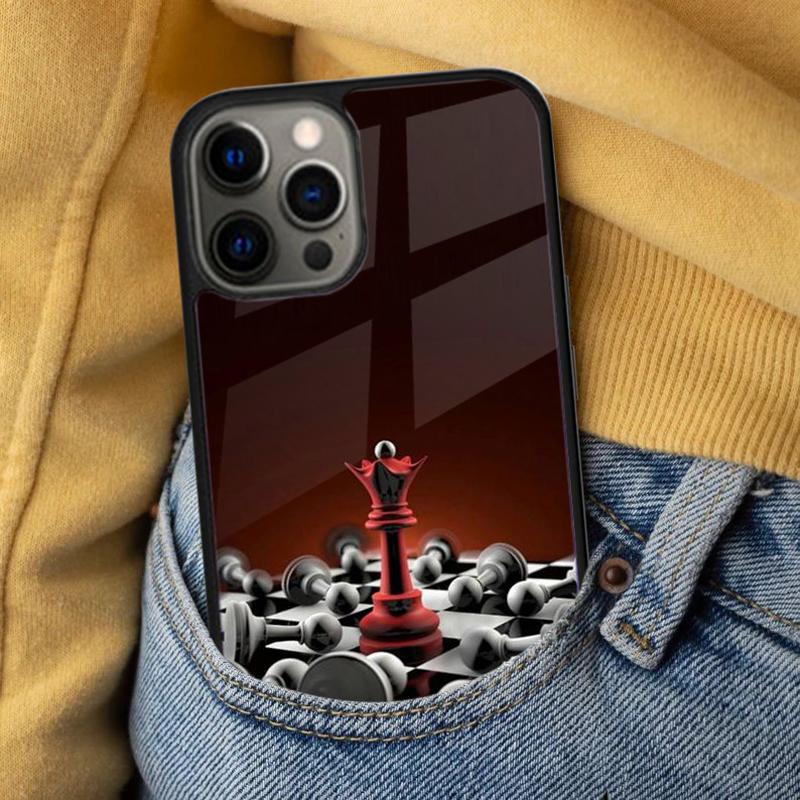 Chess Pieces Soft Phone Case for iPhone 17 Air 16e Pro Max 15 Pro 13 14 Plus 11 12 MagSafe Magnetic Coque