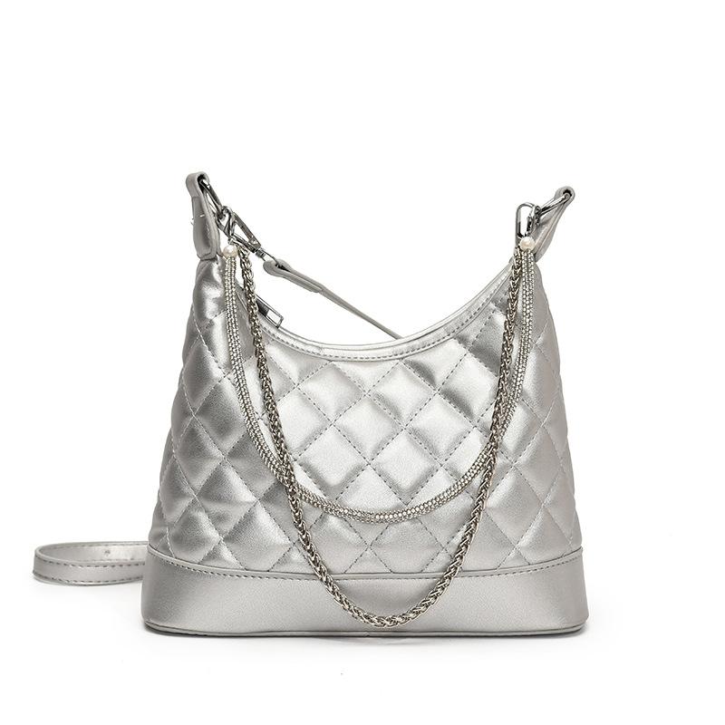 This year's popular diamond chain bag women's 2025 new trendy fashion high sense foreign versatile shoulder messenger bag