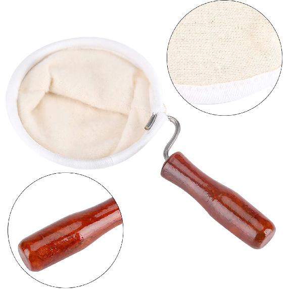 

Coffee Sock Filter, Removable Fabric Filter Fully Extracted Coffee Strainer for Cafes for Home(L)