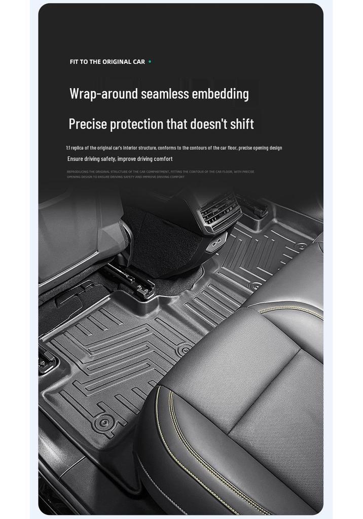 Lynk & Co 01 2WD All-TPE Floor & Trunk Mats (2021-2025) with Backrest Mat