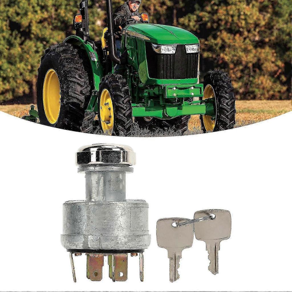 Replacement Ignition Switch for John Deere Tractors Models 322 330 655 755 830 855 856 955