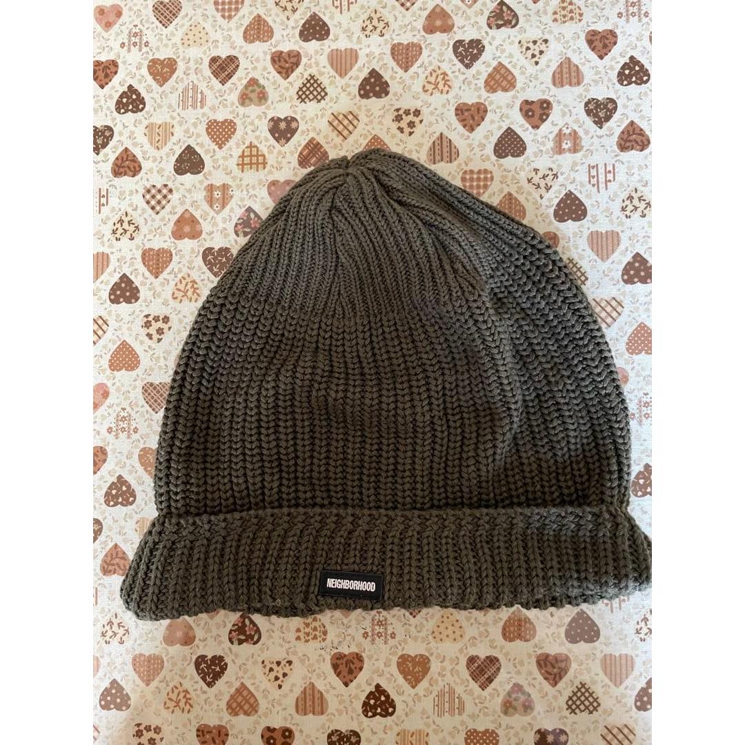 Used NEIGHBORHOOD Dark Olive Knit Hat F Unisex