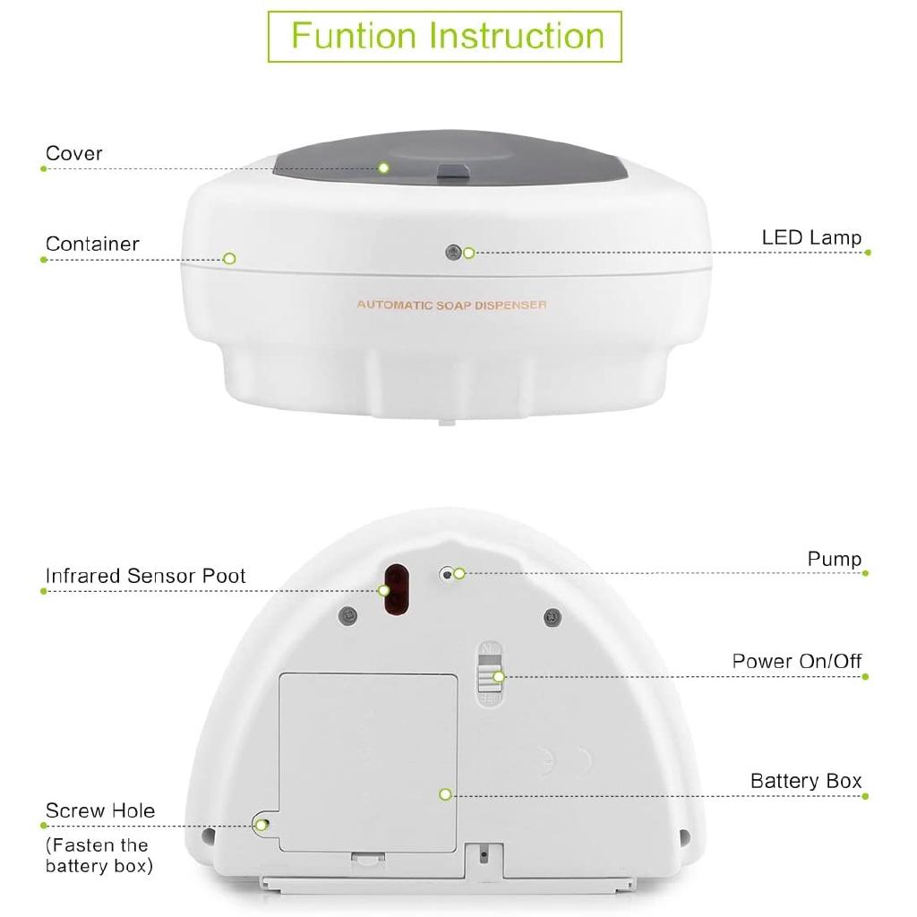 Homlly Wall-Mounted Automatic Touchless Alcohol Soap Dispenser  (500ml)