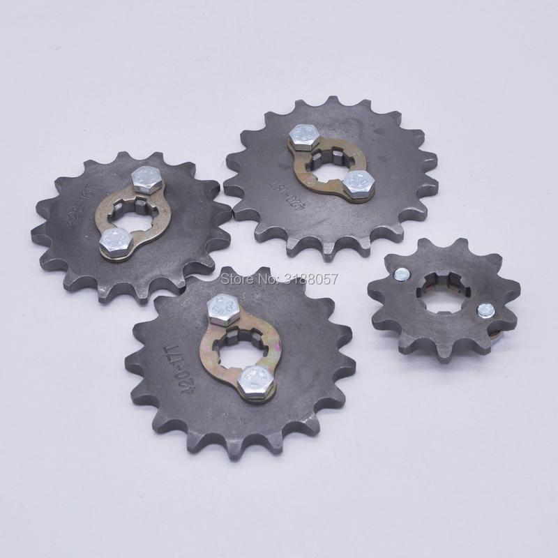 420 10T 11T 12T 13T 14T 15T 16T 17T 18T 19T 20mm Drive Front Counter Sprocket ATV PitBike Lifan YX Loncin 125 140CC