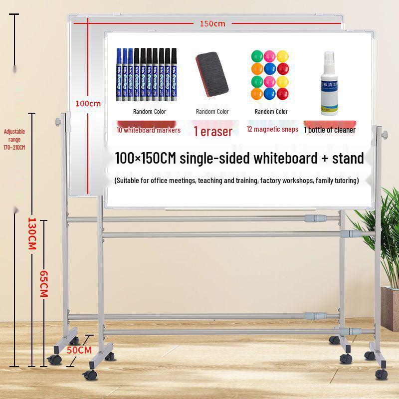 Mobile Magnetic Whiteboard Stand for Office, Meetings, Teaching, and Displays