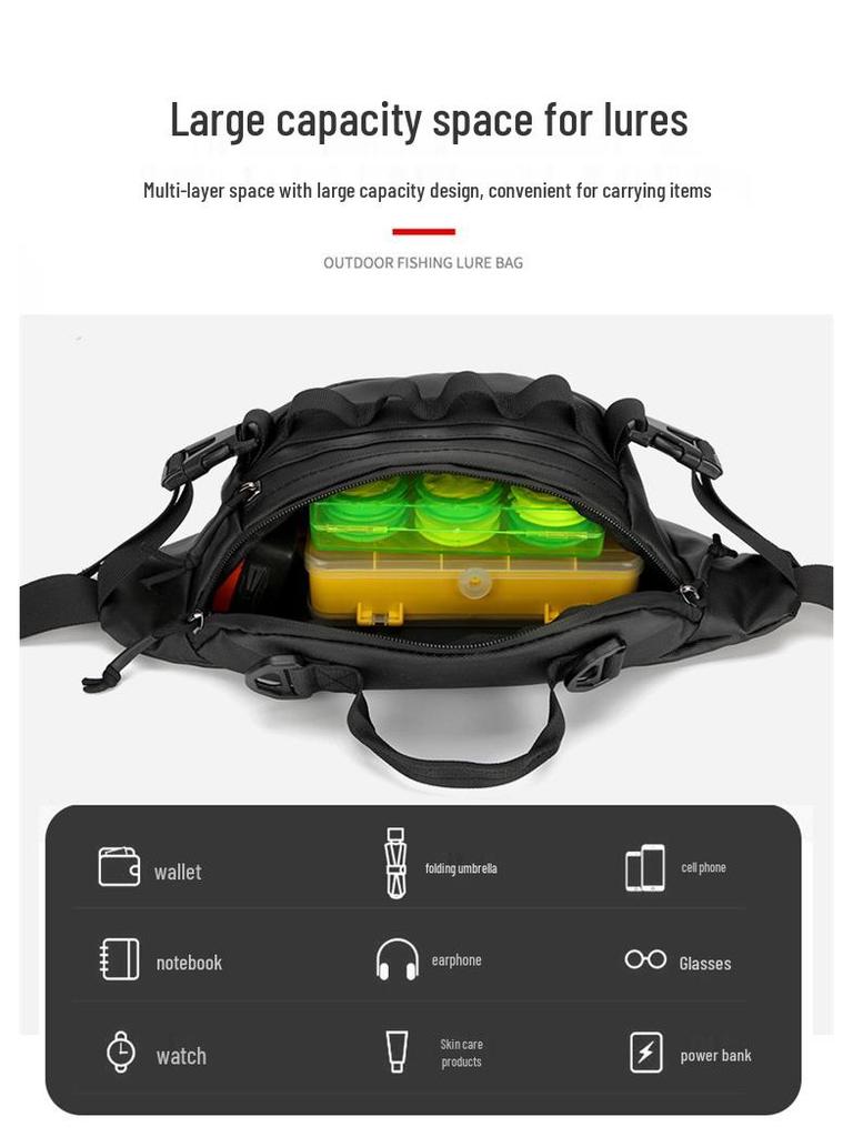 Men's Multi-Functional Outdoor Hiking Chest and Waist Bag - Fitness Sports Crossbody