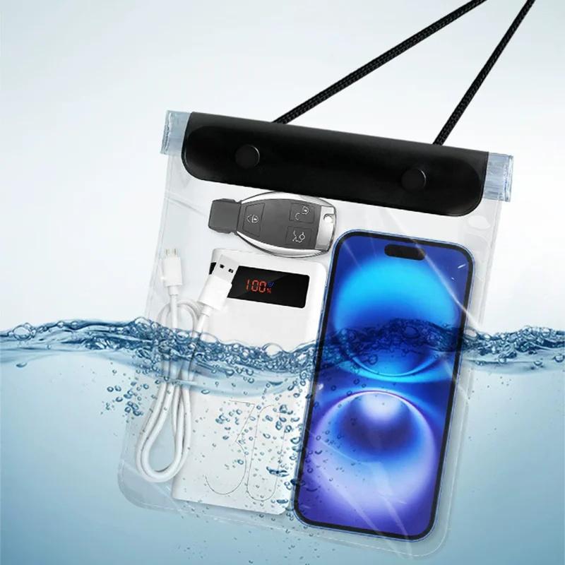 Outdoor Large Capacity Underwater Waterproof Bag Pouch CaseTablet Swimming Travel Dry Storage Cover