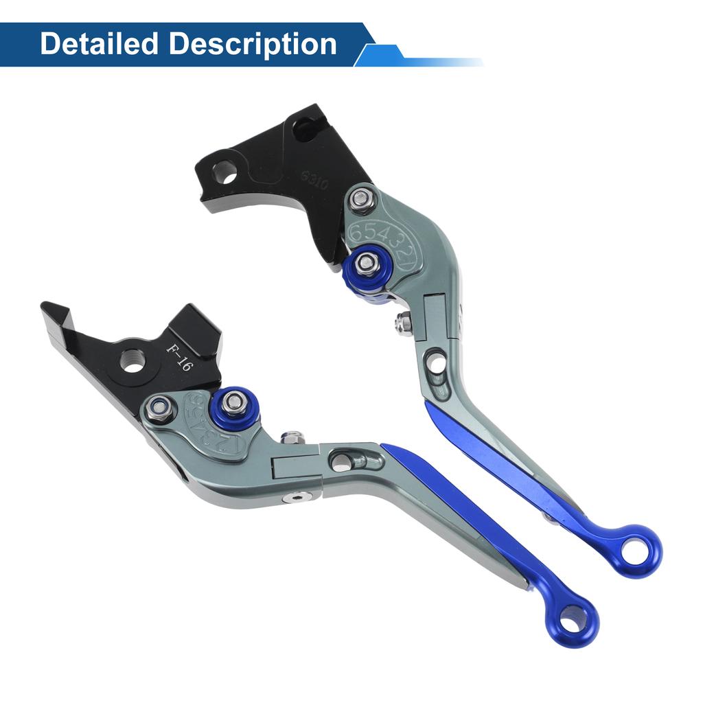 Motoforti  Short/Long Brake Clutch Levers for BMW 6 Position Adjustable Motorcycle Handlebar Brake Lever Aluminum Alloy Solid