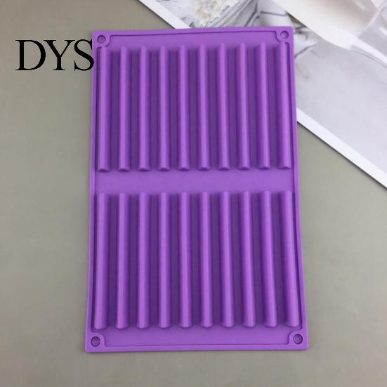 Kitchen Baking Supplies Silicone Chocolate Mold, 20 Cavities Non-stick Flexible Tray, Heat Resistant Mold Food-grade for Homemade Candy Bars