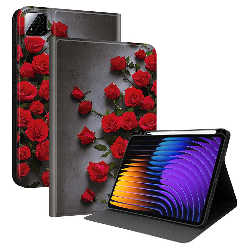 PU Leather Case For Xiaomi Poco Pad X1/Pad 8 Pro/Pad 8/Pad 7 Pro/Pad 7 Pattern Print Tablet Cover Stand with Pen Slot (Stylus Not Included)