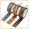 Kamiiso Sansho Made in Japan Washi Masking Tape, kimono-bi 3-Roll Set (Choyo, Shippo-jima, Shippo), 