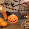 Halloween Holiday Decor Pumpkin Lantern, Spooky Handheld Light Up Lantern Lamp for Party Favors, Outdoor Indoor