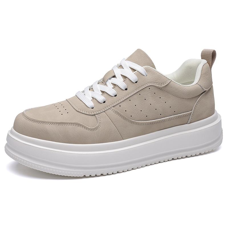 Men Thick Sole Height Increasing Board Sneakers Casual Walking Shoes for School Commuting Travel Streetwear and Everyday Wear Sizes 38-44