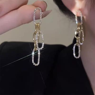 Light Luxury and High-end Temperament, Long Chain Earrings, New Niche Design, Personalized Earrings
