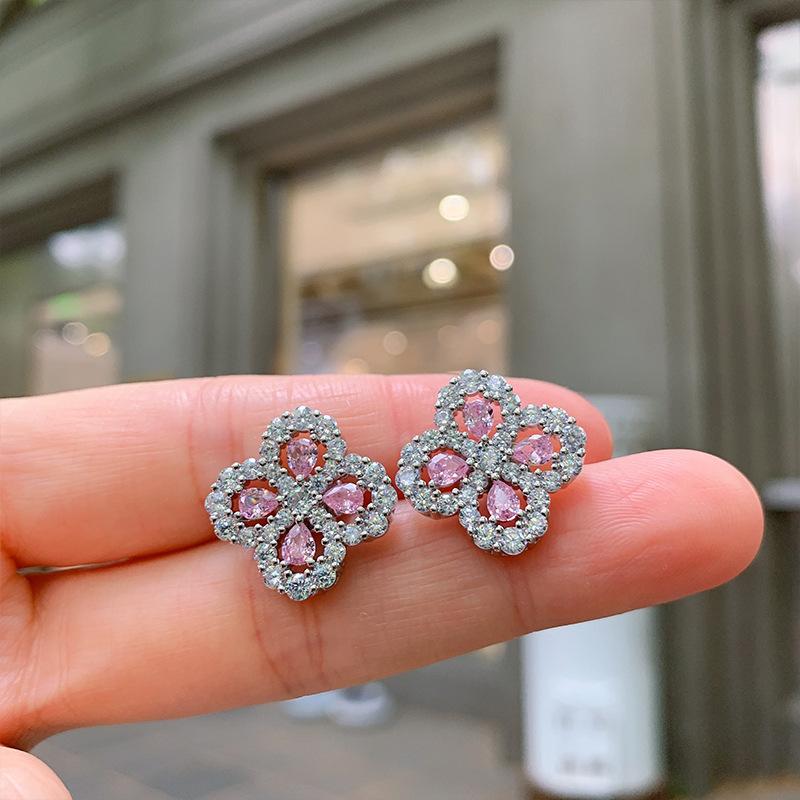 

Комплект украшений имитация желтого бриллиантового ожерелья темпераментный браслет серьги с розовыми бриллиантами из циркона