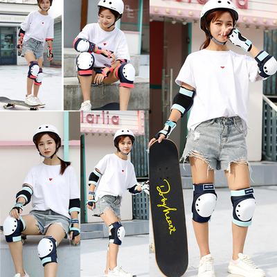 Genunchiere pentru adulți/copii Coturi Protecții pentru încheietura mâinii Set echipament de protecție pentru sporturi multiple Skateboarding Patinaj cu rotile în linie Ciclism