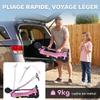 Electric Scooter for Children 7+, Folding, 120 W, Max Speed 12 Km/h, 75 X 36 X 82-93 Cm, Pink